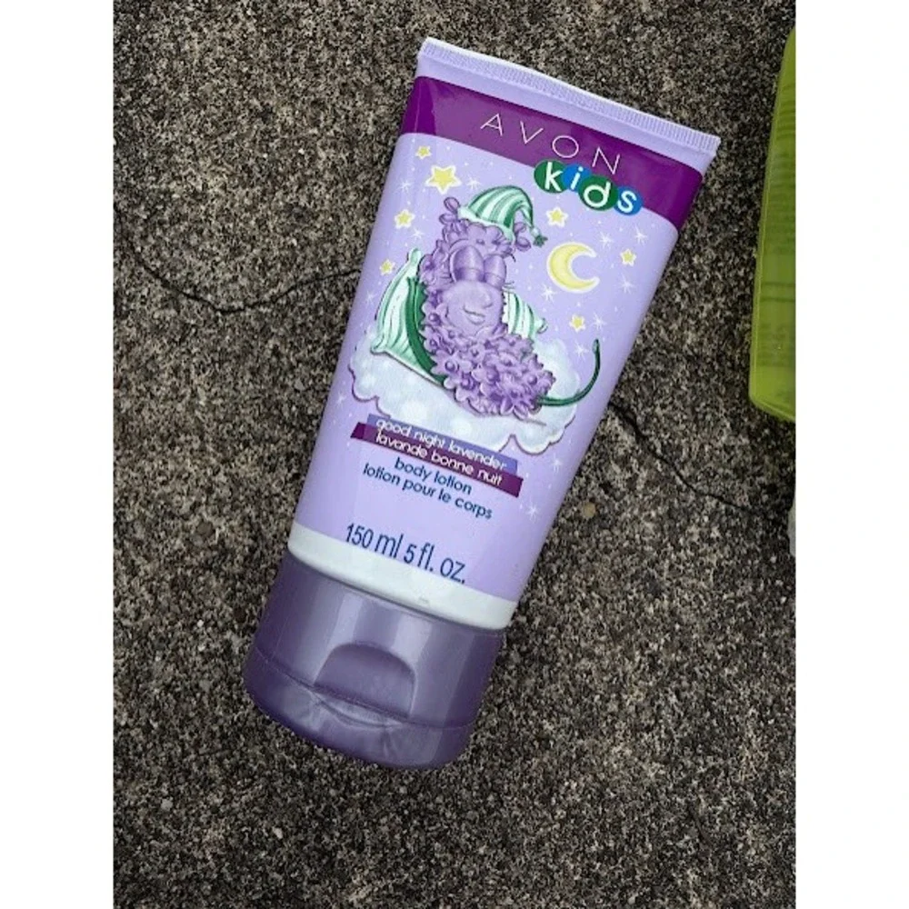 Avon Kids Lavender Body Lotion & Senses Fresh Orchard Apple Shower Gel Set 5oz